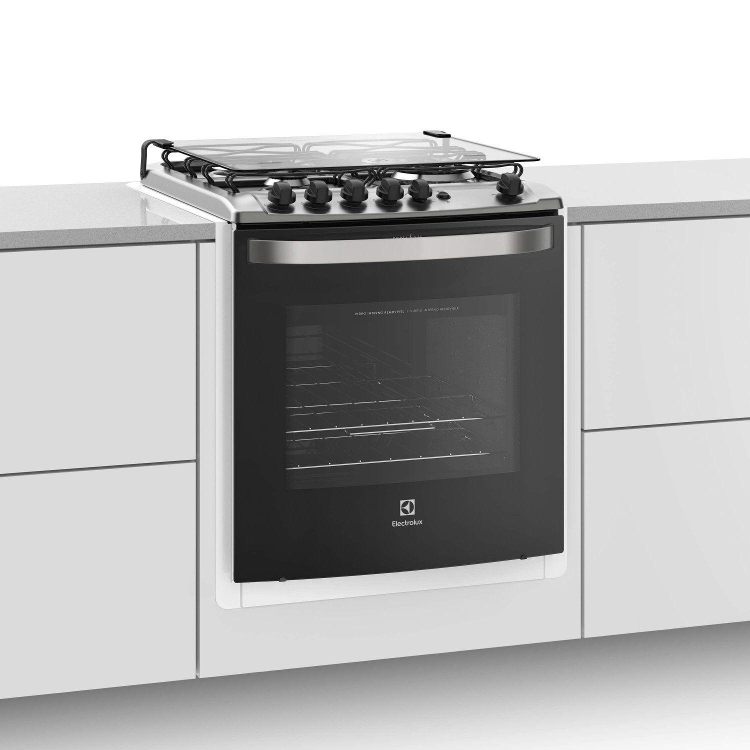 Fogão de Embutir 4 Bocas Acendimento Automático Electrolux 56EAB Branco