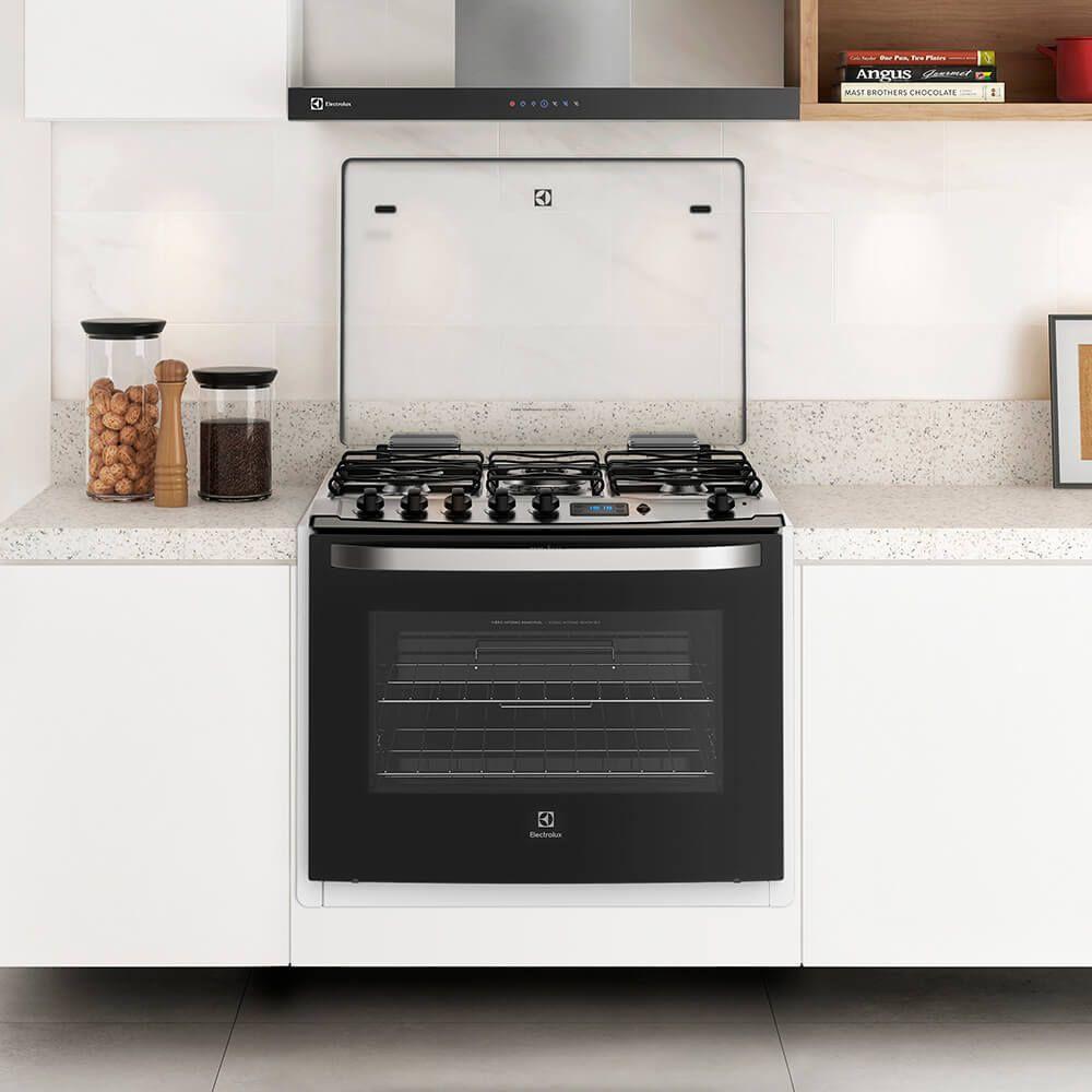 Fogão de Embutir 5 Bocas Grill e Timer Digital Electrolux (76EBR