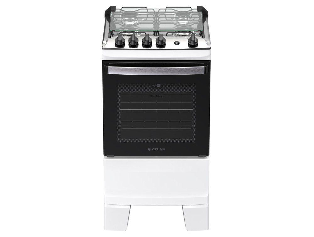 Fogão Elétrico 4 Bocas Atlas Branco Agile