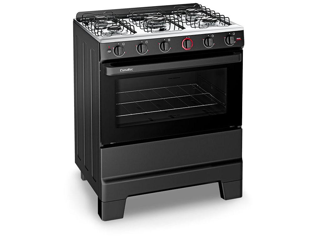 Fogão Elétrico 5 Bocas Esmaltec Ideal Super