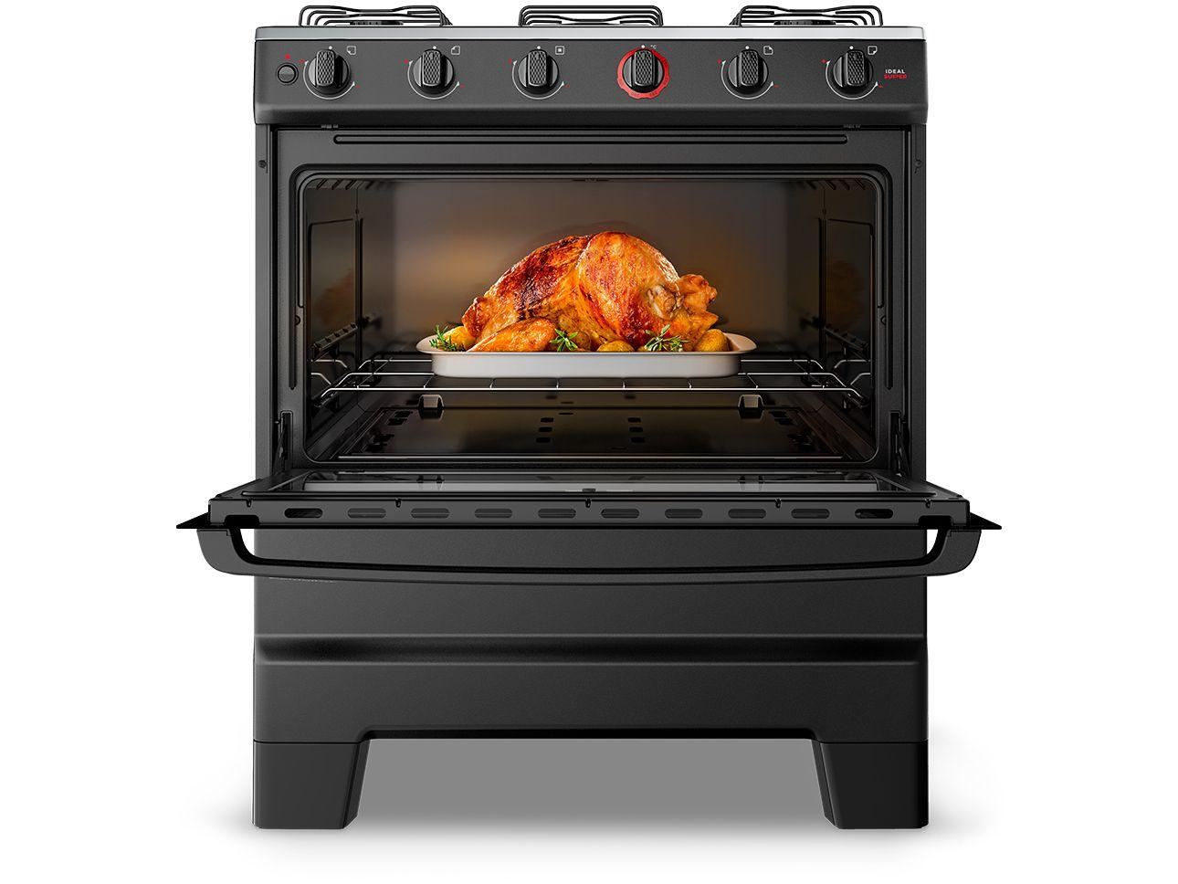 Fogão Elétrico 5 Bocas Esmaltec Ideal Super
