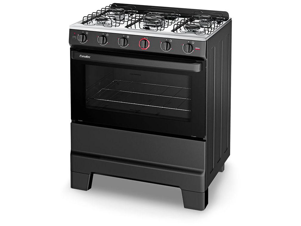 Fogão Elétrico 5 Bocas Esmaltec Ideal Super