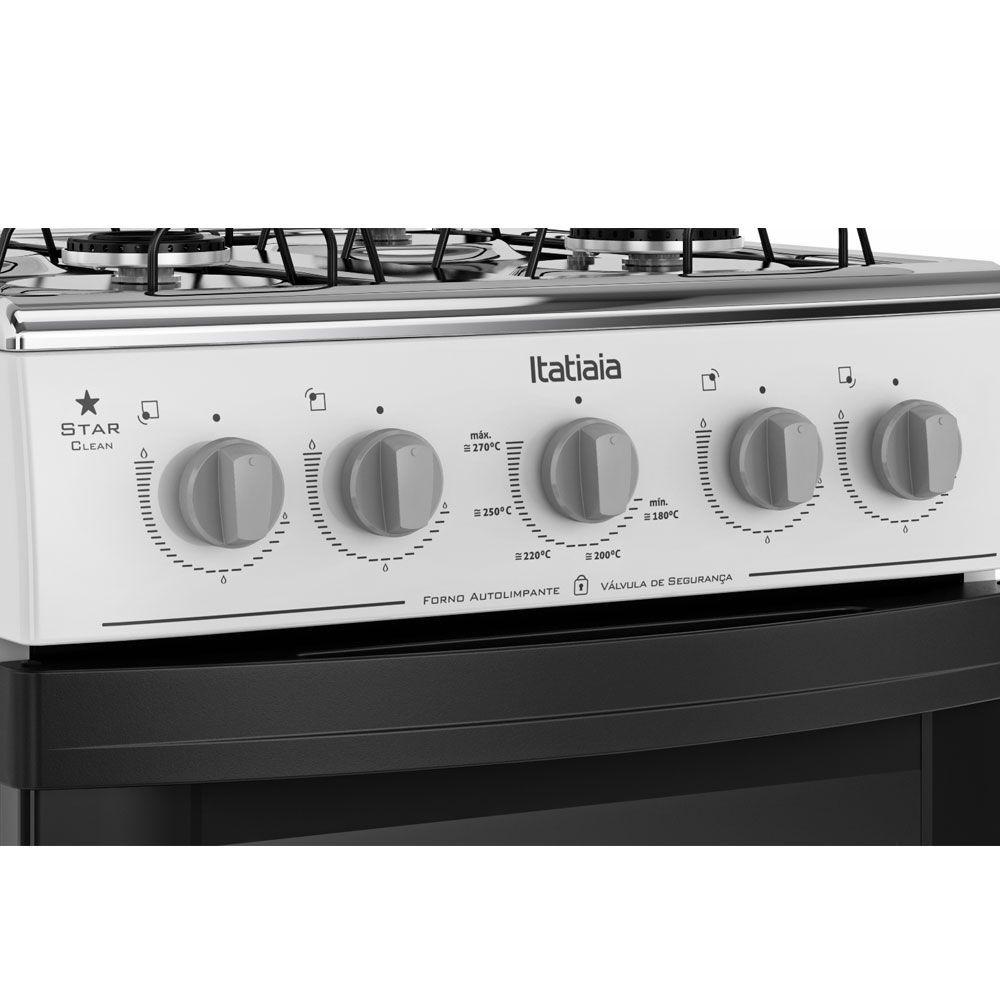Fogão Itatiaia Star Clean 4 Bocas Branco 3700000053 Fogão 4 Bocas