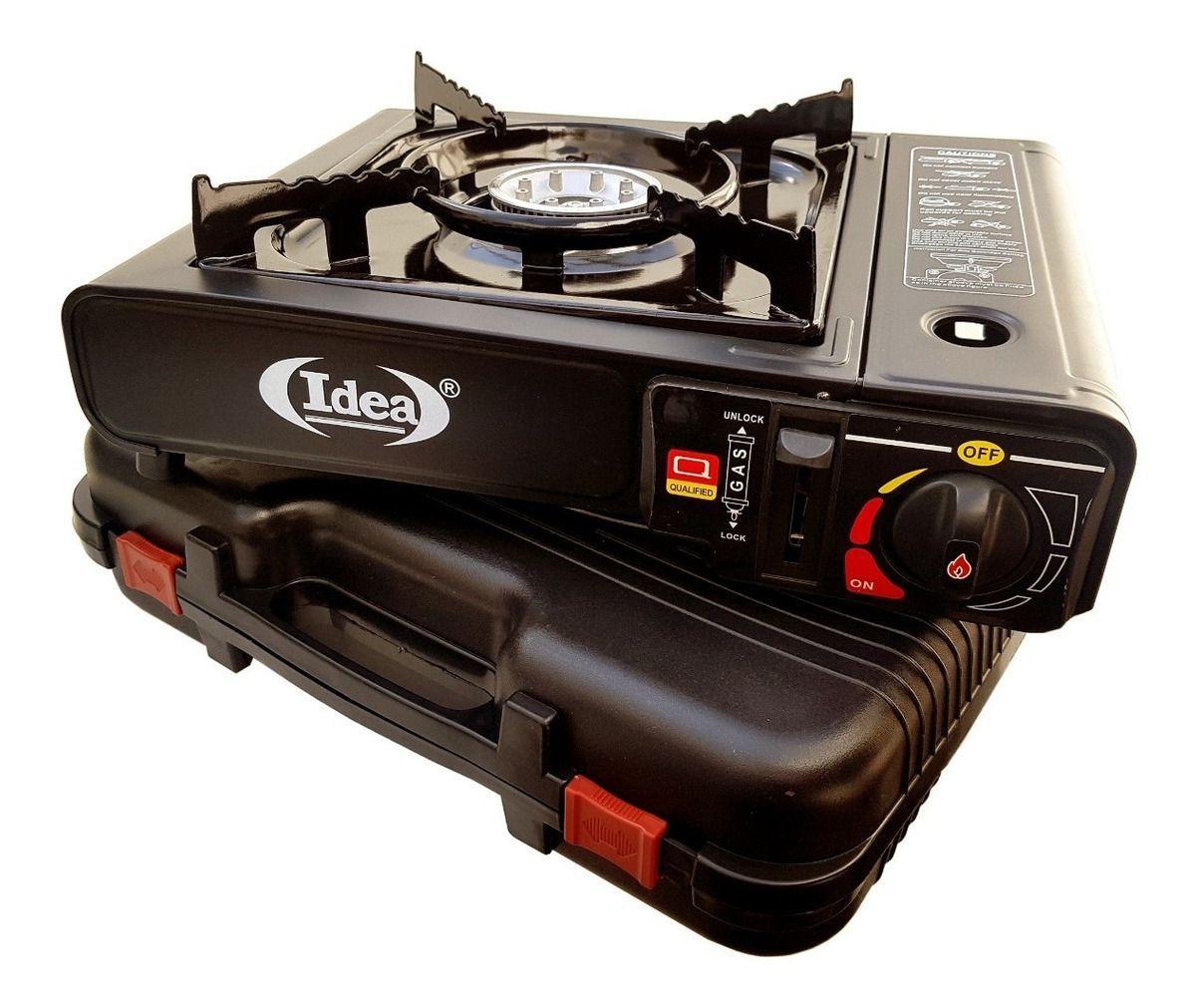 Fogareiro Fogão Portátil Camping Tipo Frontier C/4 Refil Gás - IDEA-PRO ...