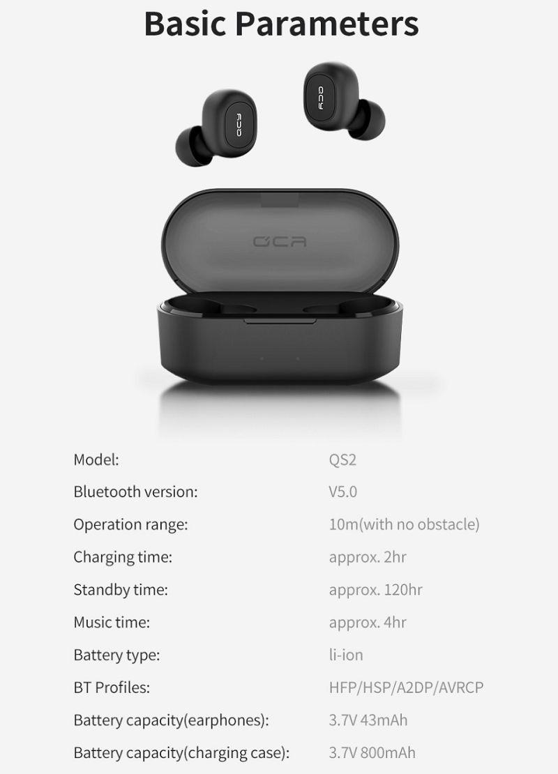 Fone Bluetooth 5.0 QCY T2C TWS Preto - Fone de Ouvido - Magazine Luiza