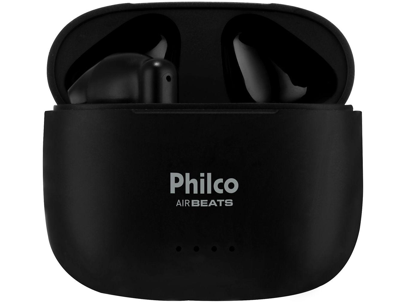 Fone de Ouvido Bluetooth Esportivo Air Beats Intra-auricular com Microfone Preto