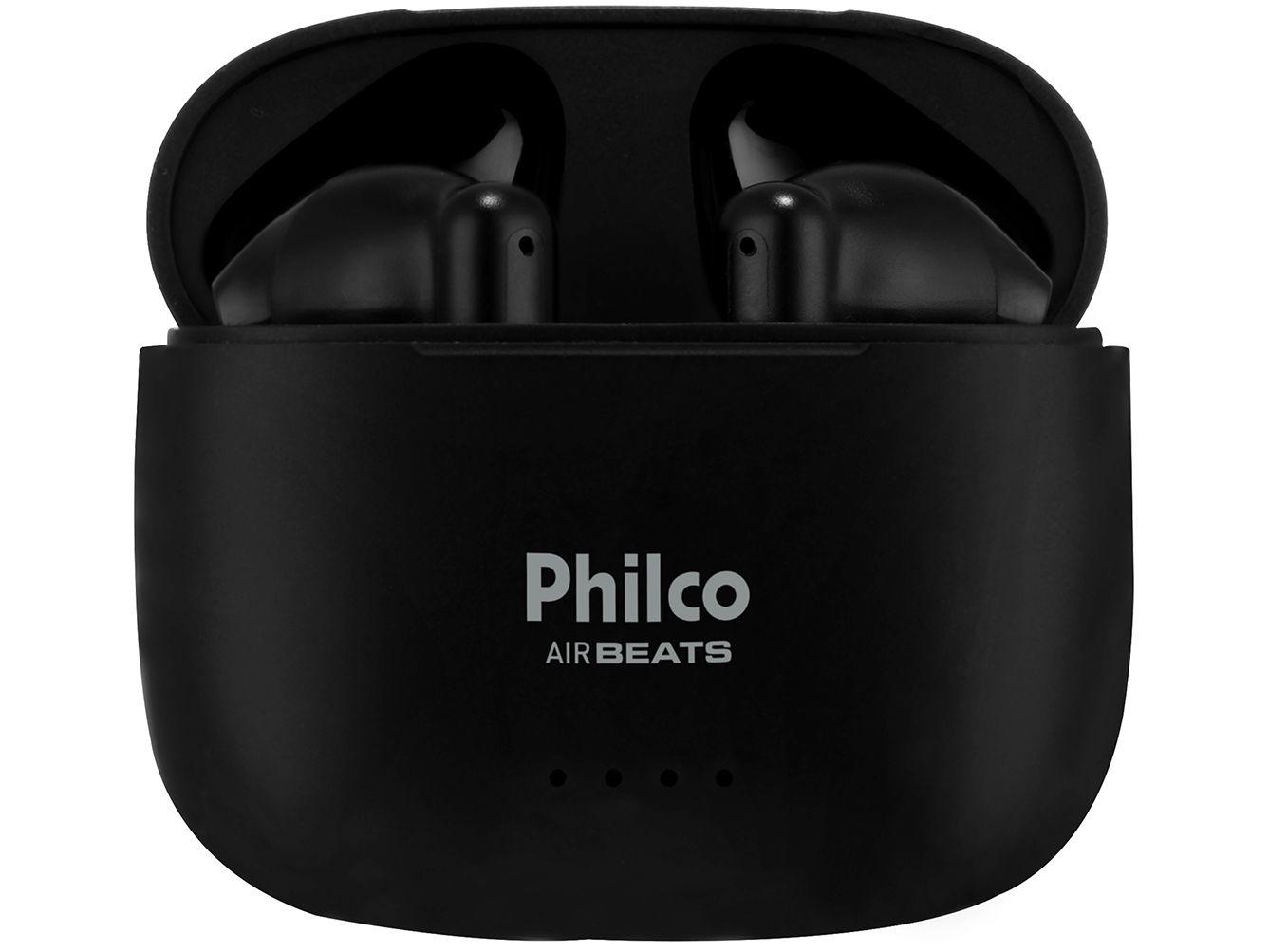 Fone de Ouvido Bluetooth Esportivo Air Beats Intra-auricular com Microfone Preto