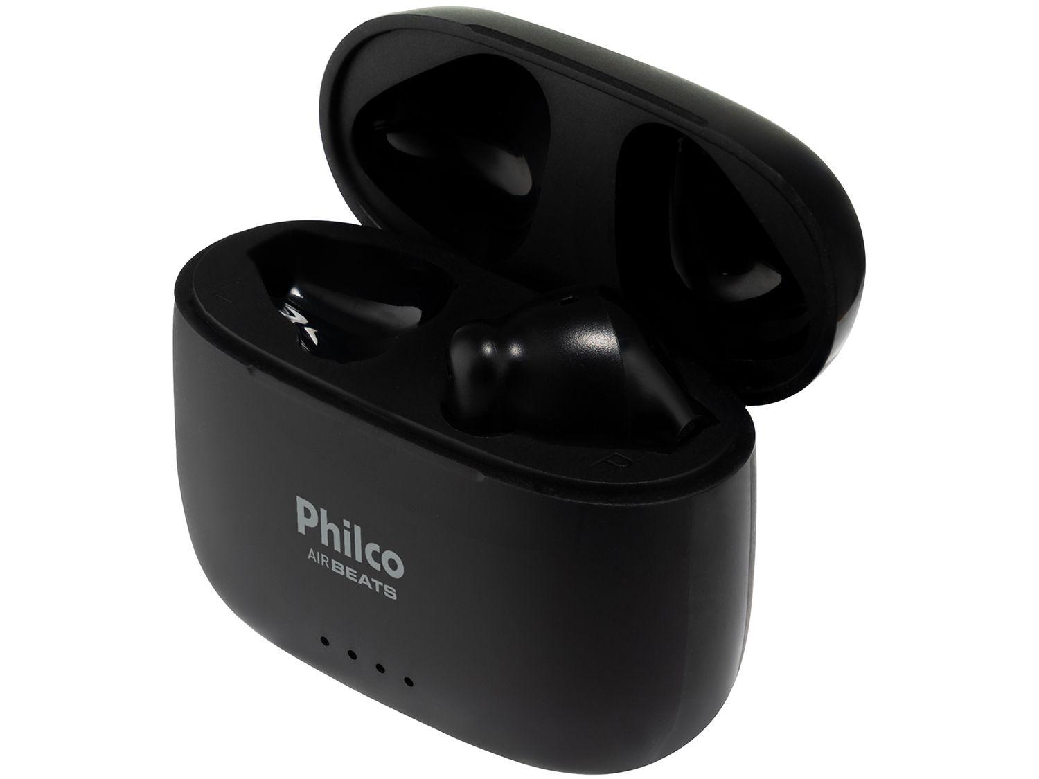 Fone de Ouvido Bluetooth Esportivo Air Beats Intra-auricular com Microfone Preto