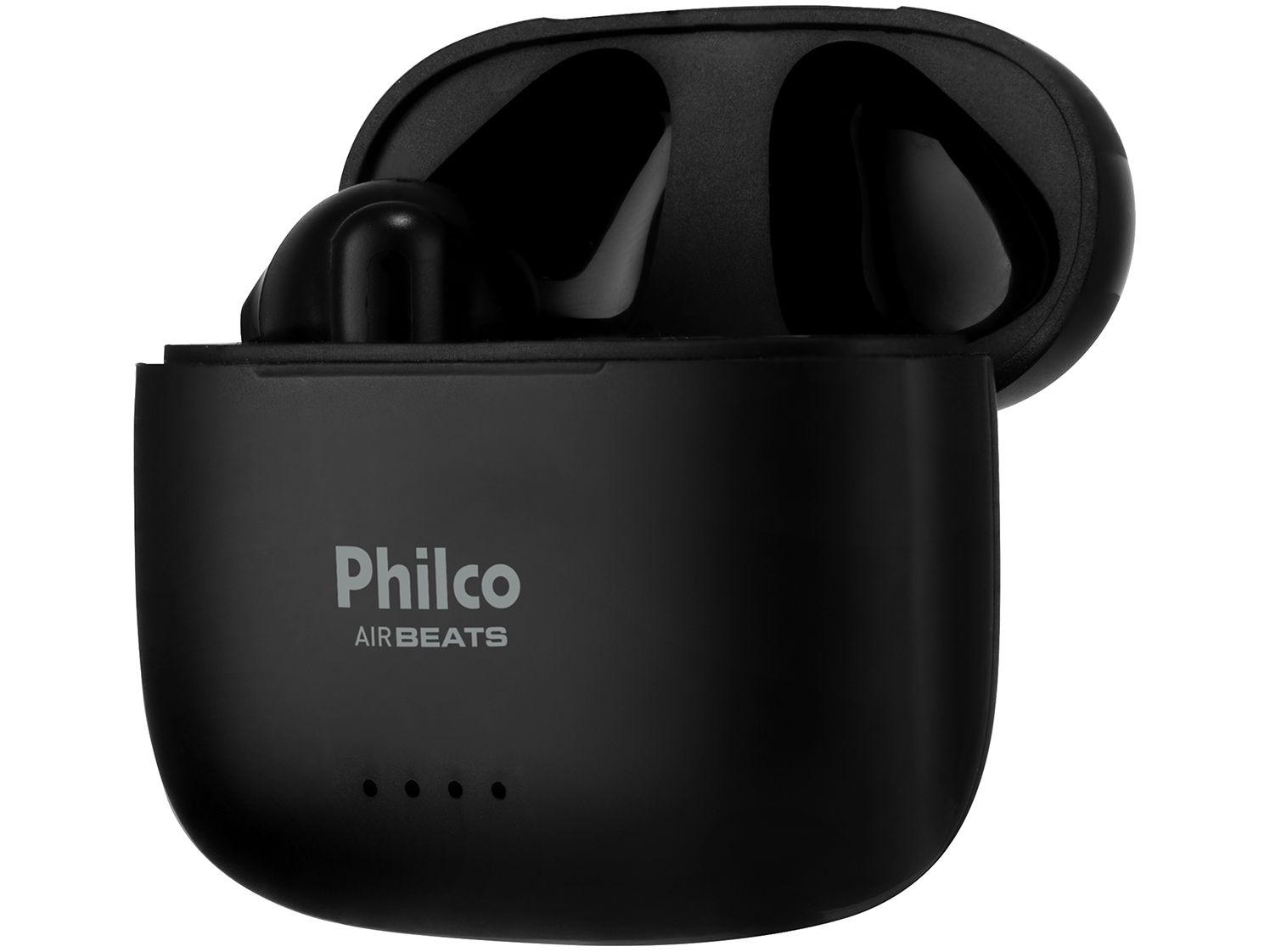 Fone de Ouvido Bluetooth Esportivo Air Beats Intra-auricular com Microfone Preto