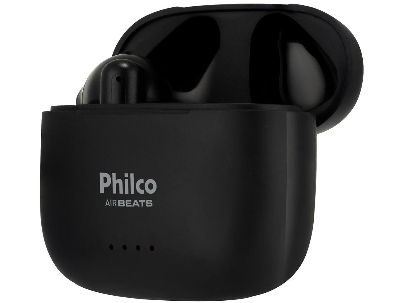 Fone de Ouvido Bluetooth Esportivo Air Beats Intra-auricular com Microfone Preto