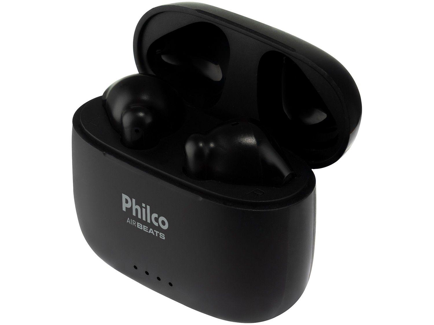 Fone de Ouvido Bluetooth Esportivo Air Beats Intra-auricular com Microfone Preto