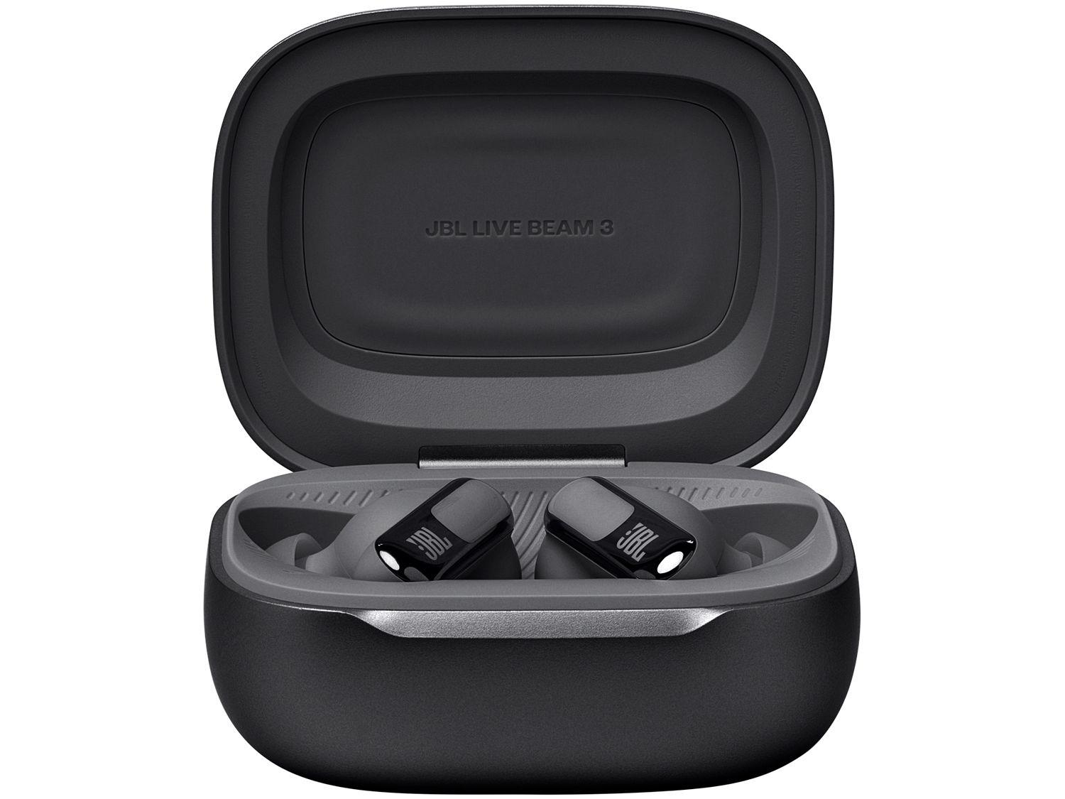 Fone de Ouvido Bluetooth JBL Live Beam 3 com Microfone com Cancelamento de Ruído True Wireless Preto