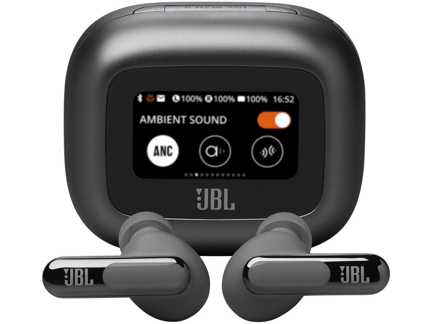 Fone de Ouvido Bluetooth JBL Live Beam 3 com Microfone com Cancelamento de Ruído True Wireless Preto