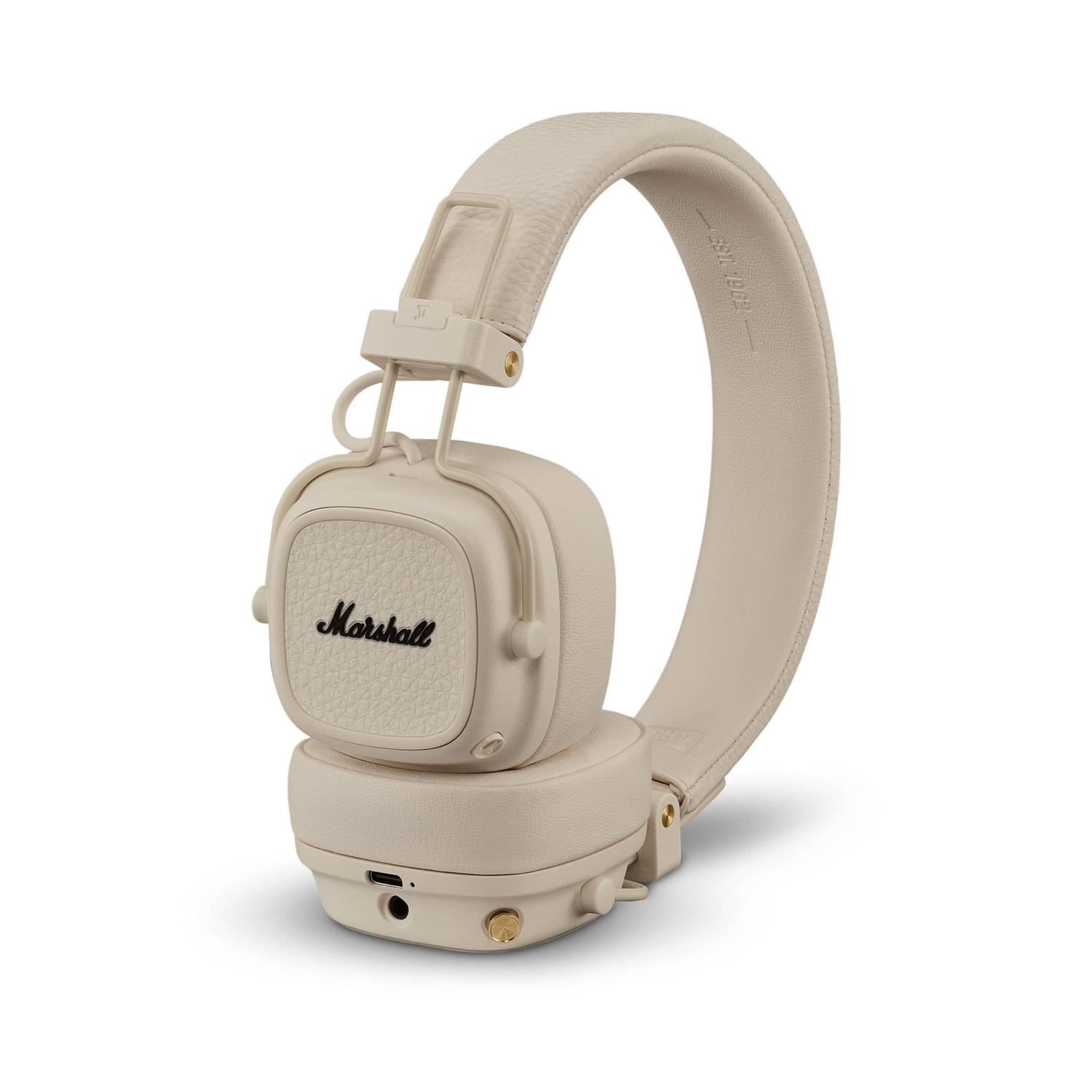 Fone de ouvido Bluetooth Marshall Major V On-Ear Cream Color Fone de ouvido Bluetooth Marshall Major V On-Ear Cream Color