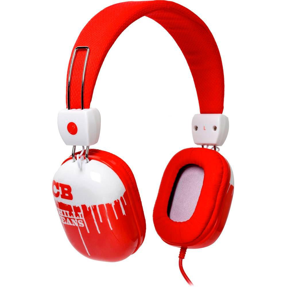 Fone de Ouvido Chilli Beans Supra Auricular Vermelho PERK TM-613MV/3-3