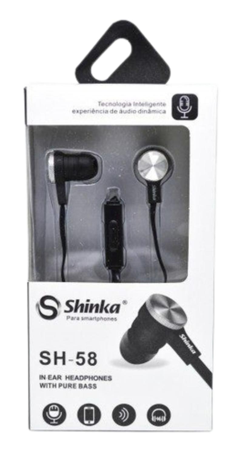 Fone De Ouvido Com Microfone Estéreo Shinka Sh-fo-58 - PAWATECH - Fone de  Ouvido com Fio - Magazine Luiza