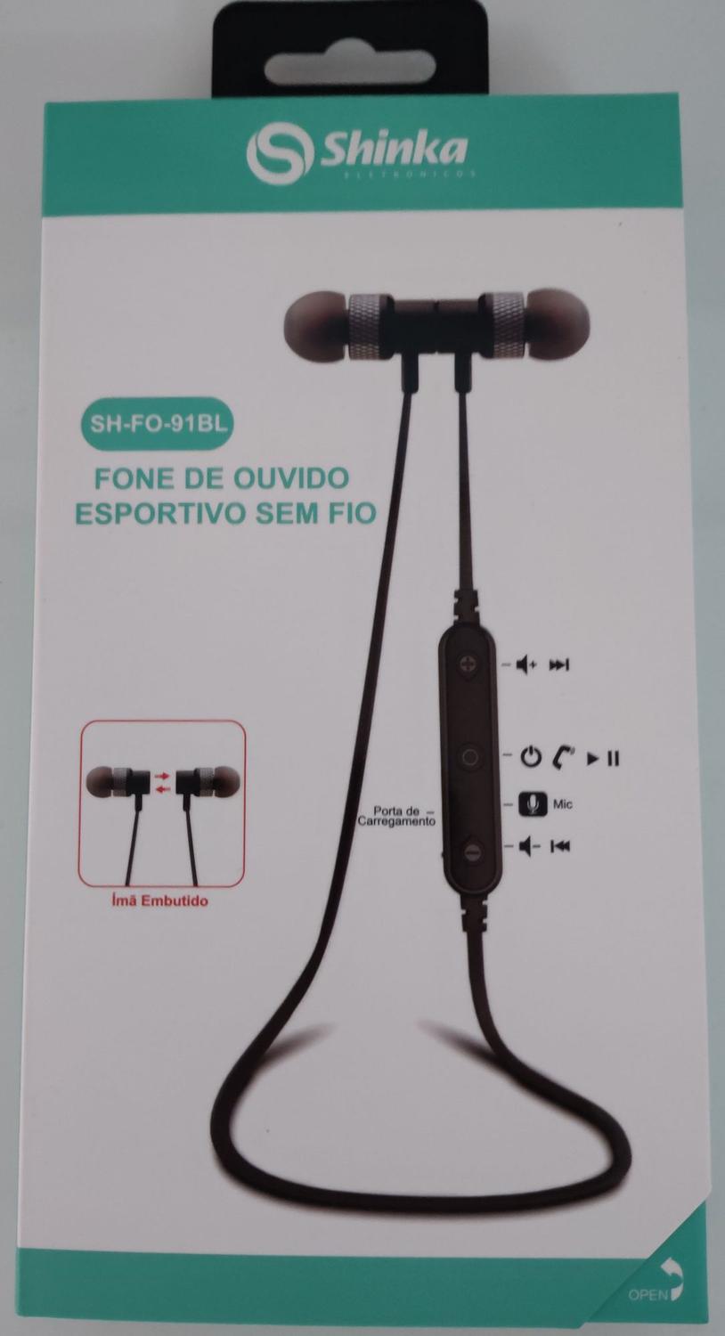 Fone de Ouvido Esportivo Sem fio Shinka SH-FO-91BL - Fone de Ouvido  Bluetooth - Magazine Luiza