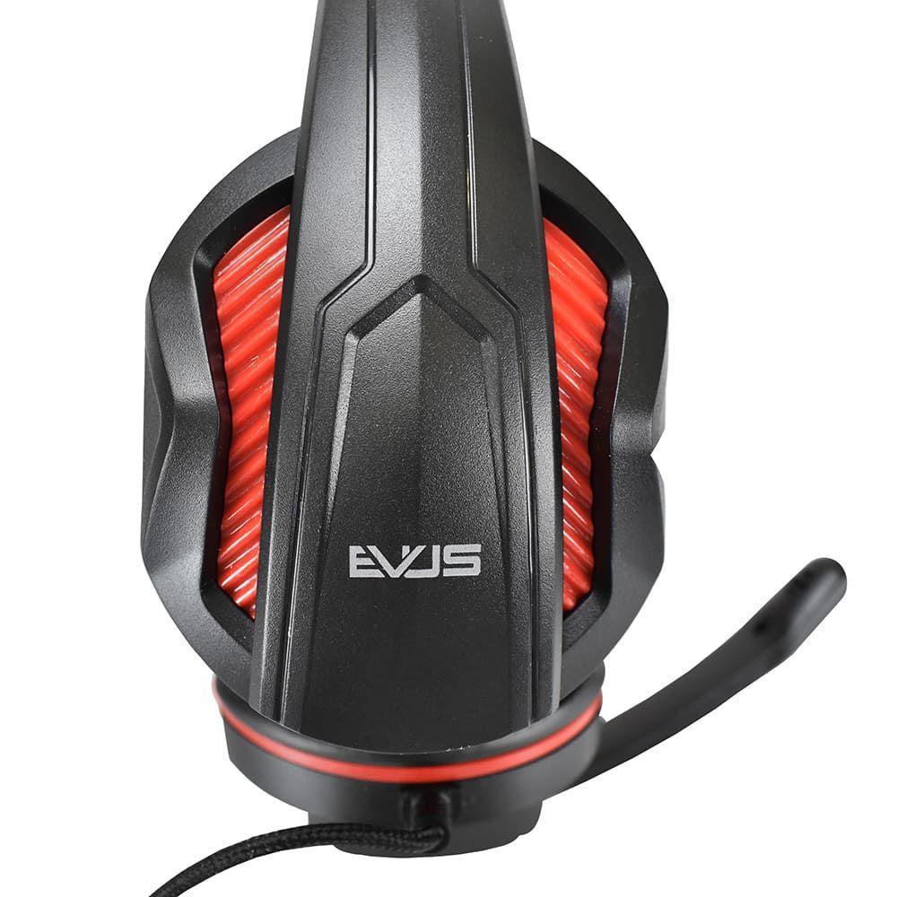Fone de Ouvido EVUS PC Gamer F-02 2 Conectores P2 PRETO/ Vermelho -  Headphone Gamer - Magazine Luiza