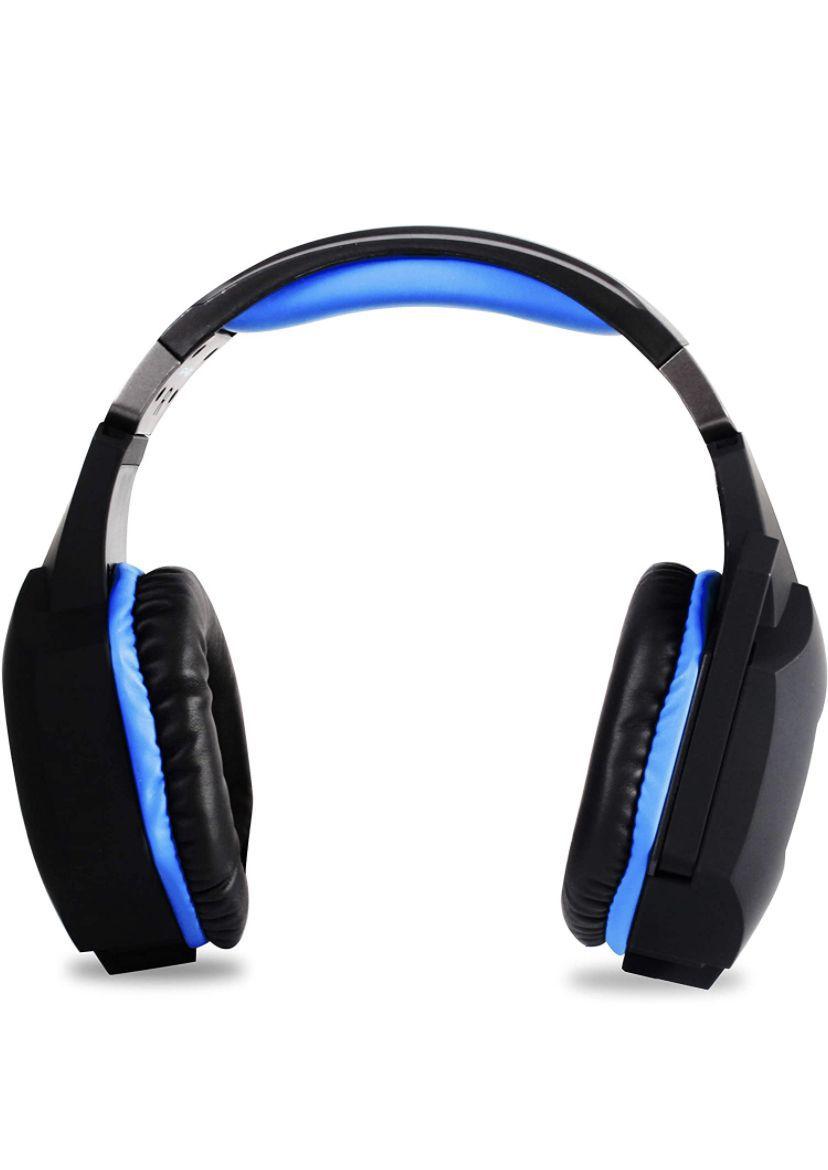 Fone De Ouvido Gamer Headset Knup Kp451 Black E Blue Headset Gamer Magazine Luiza