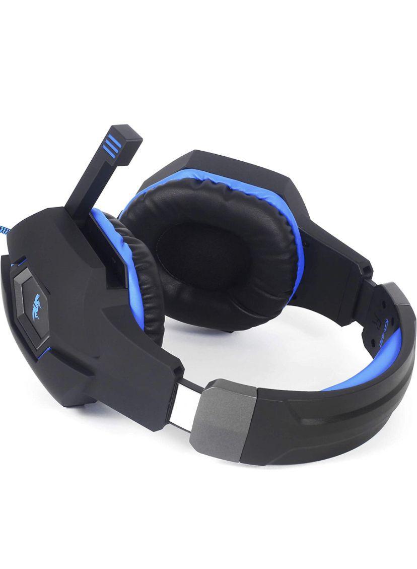 Fone De Ouvido Gamer Headset Knup Kp451 Black E Blue Headset Gamer Magazine Luiza