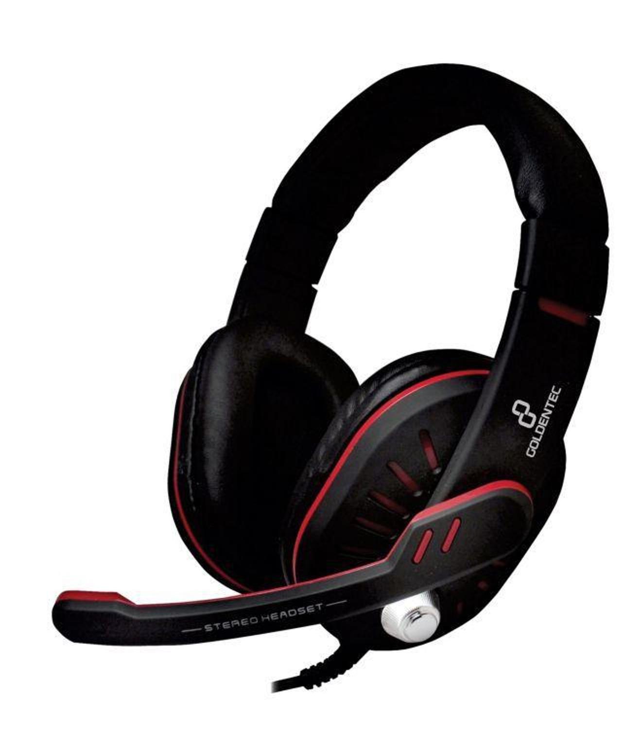 Fone de Ouvido Goldentec GT Gamer Preto com Vermelho - Goldentec Acessorios  - Fone de Ouvido - Magazine Luiza