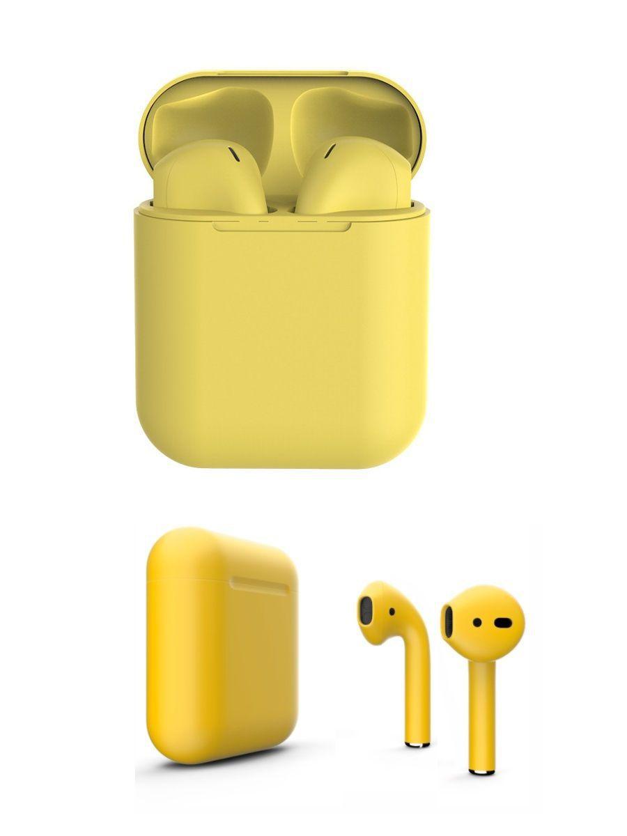 Fone Airpods TWS I12 5.0 Bluetooth Amarelo na loja HB Games no Paraguai -  ComprasParaguai.com.br