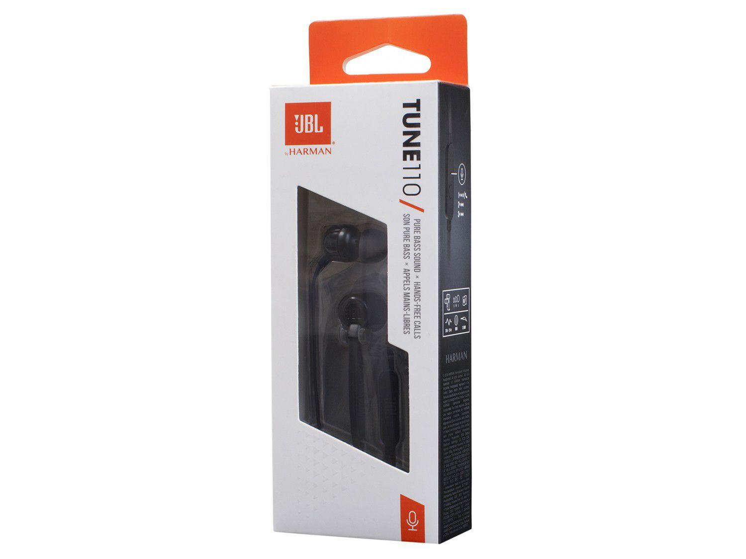 Fone de Ouvido JBL Tune110 Intra-Auricular