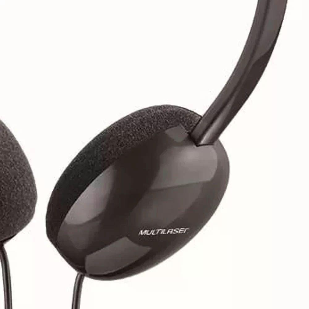 Fone De Ouvido Multilaser Headset Light P2 Preto - PH063 - Headset com Fio  - Magazine Luiza