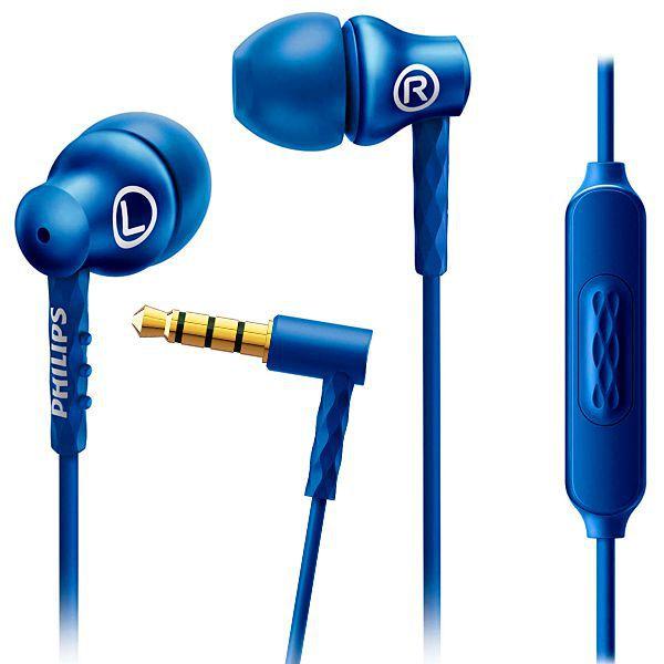 PHILIPS HEADPHONE NULL WITH MICRO BLUE TAH4205 | CSmobiles