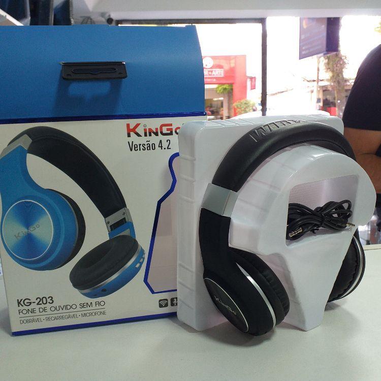 Fone De Ouvido Sem Fio Kingo Com Bluetooth Kg-203