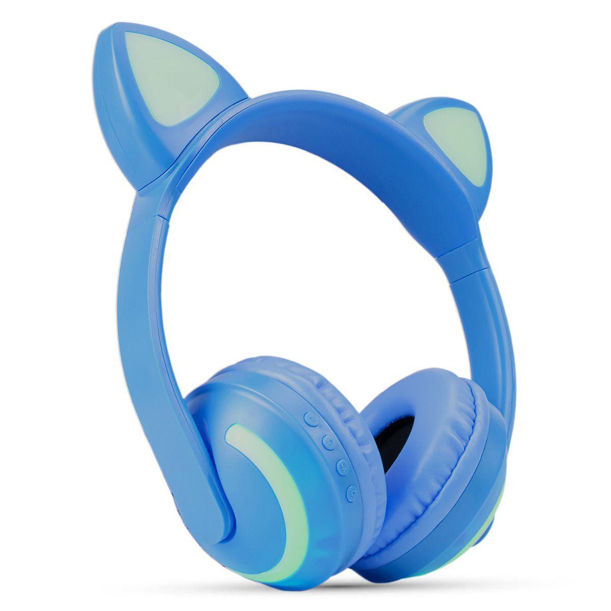 Fone Headphone Bluetooth Cosplay Orelhas de Gato LED Sem Fio com Microfone  XTrad LC-831 - Headphone Bluetooth - Magazine Luiza