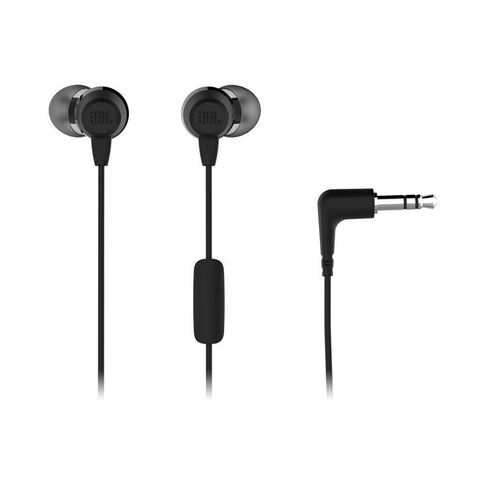 Fone JBL C50HI Preto Com Fio e Microfone - Fone de Ouvido - Magazine Luiza