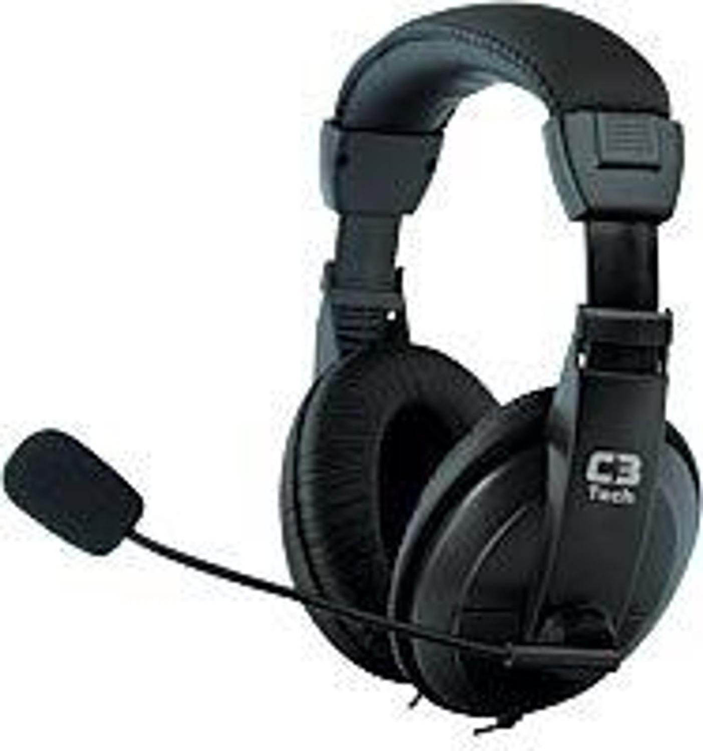 Fone Ouvido Headset C3TECH Notebook PC SKYPE Microfone e Gamer - C3 Tech -  Headset Gamer - Magazine Luiza