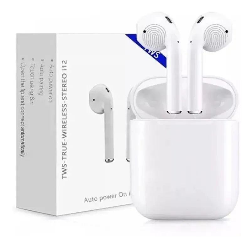 Fone Ouvido I12 Bluetooth V5.0 Touch Tws Ios Android Celular Fone de