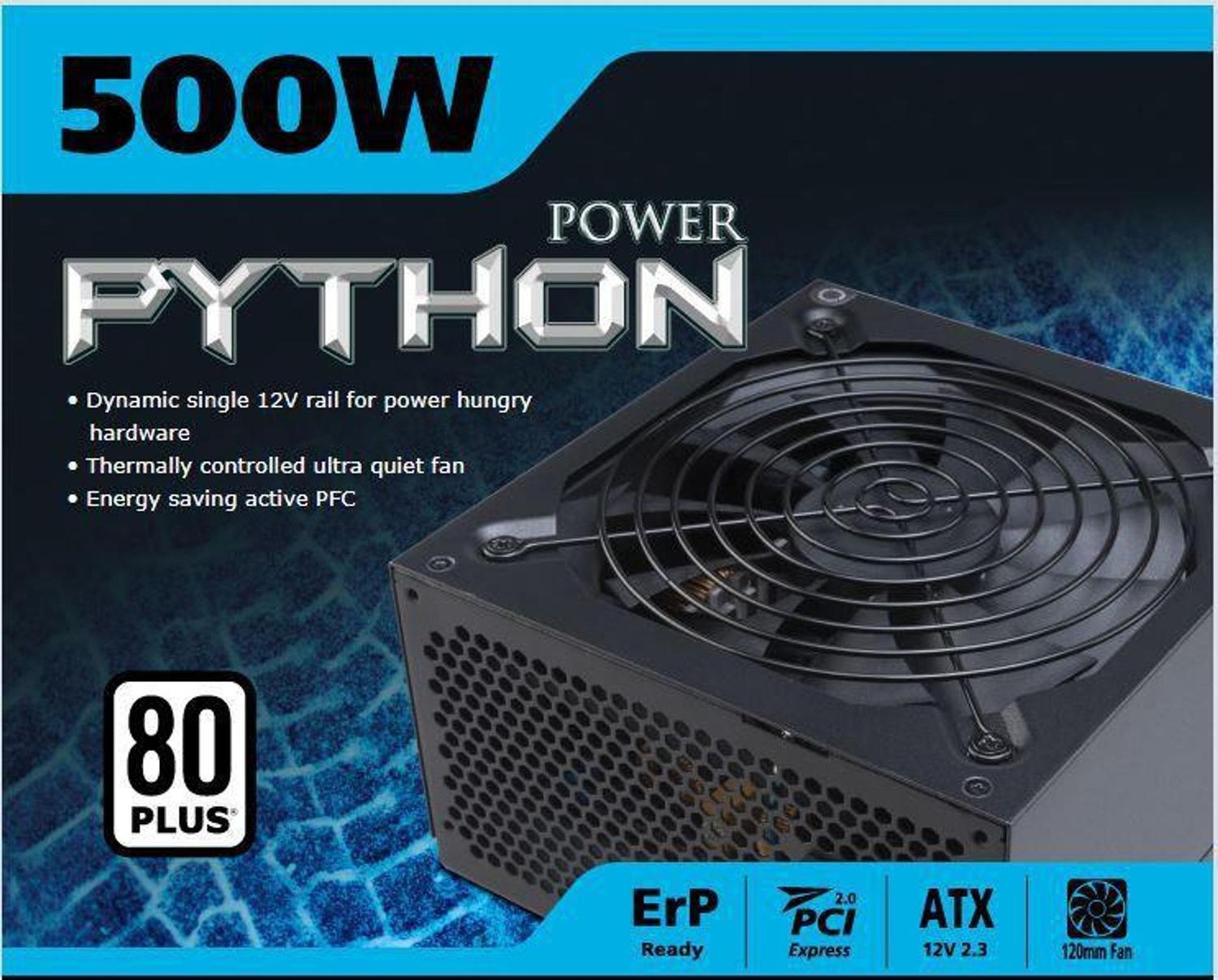 Fonte Akasa Python 500w Reais Bivolt 80 Plus Standard - Fonte de ...
