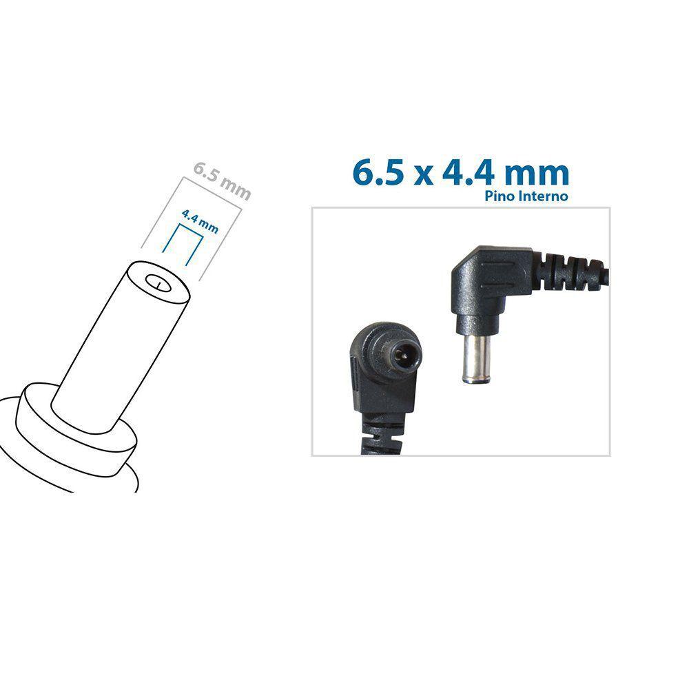 Fonte Notebook 19.5V 4.1A 80W - Conector 6.5 x 4.4 mm (SONY) BB20-SO19-B - Imagem 3
