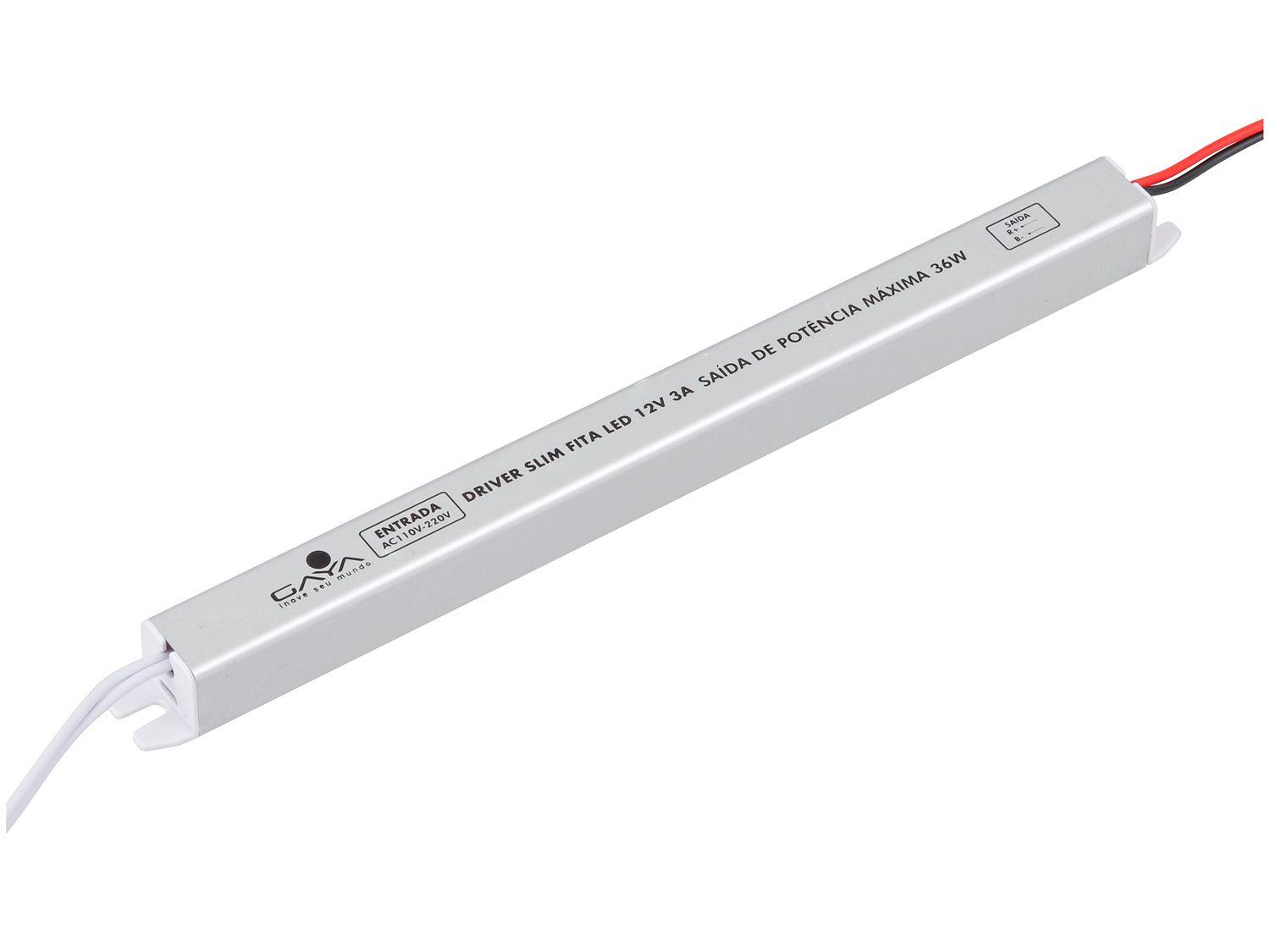 Fonte para Fita de LED Slim 12V 3A Gaya 9365