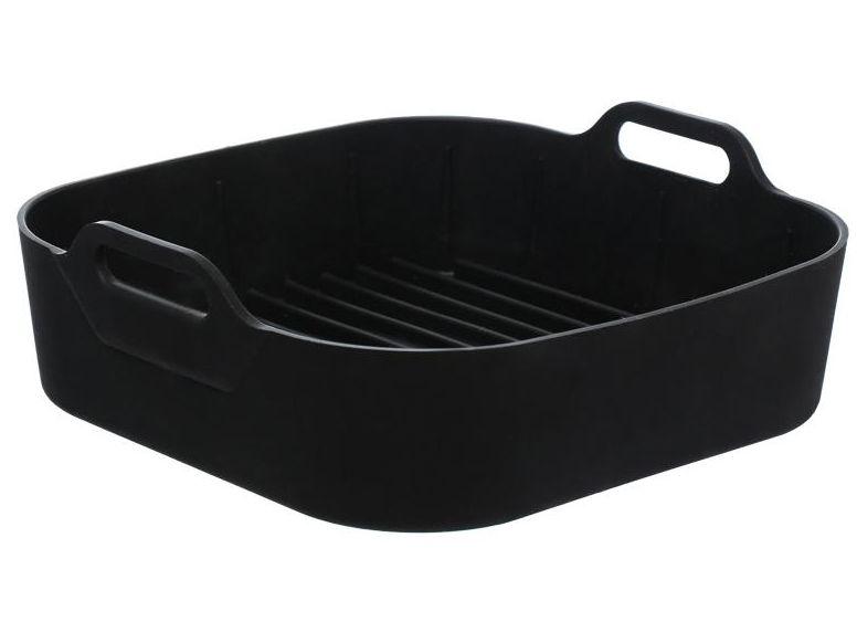 Forma para Air Fryer de Silicone Quadrada Antiaderente com Alças Hauskraft
