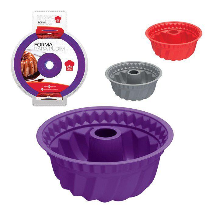 Forma Redonda De Silicone Com Furo No Meio Para Bolo Pudim 24 Cm Zein Acessórios De Cozinha Magazine Luiza