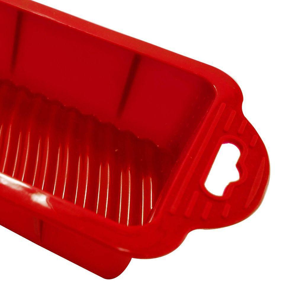 Forma Retangular de Silicone 26,7cmx 12,5cmx5,1cm HomeCook - caixa com ...