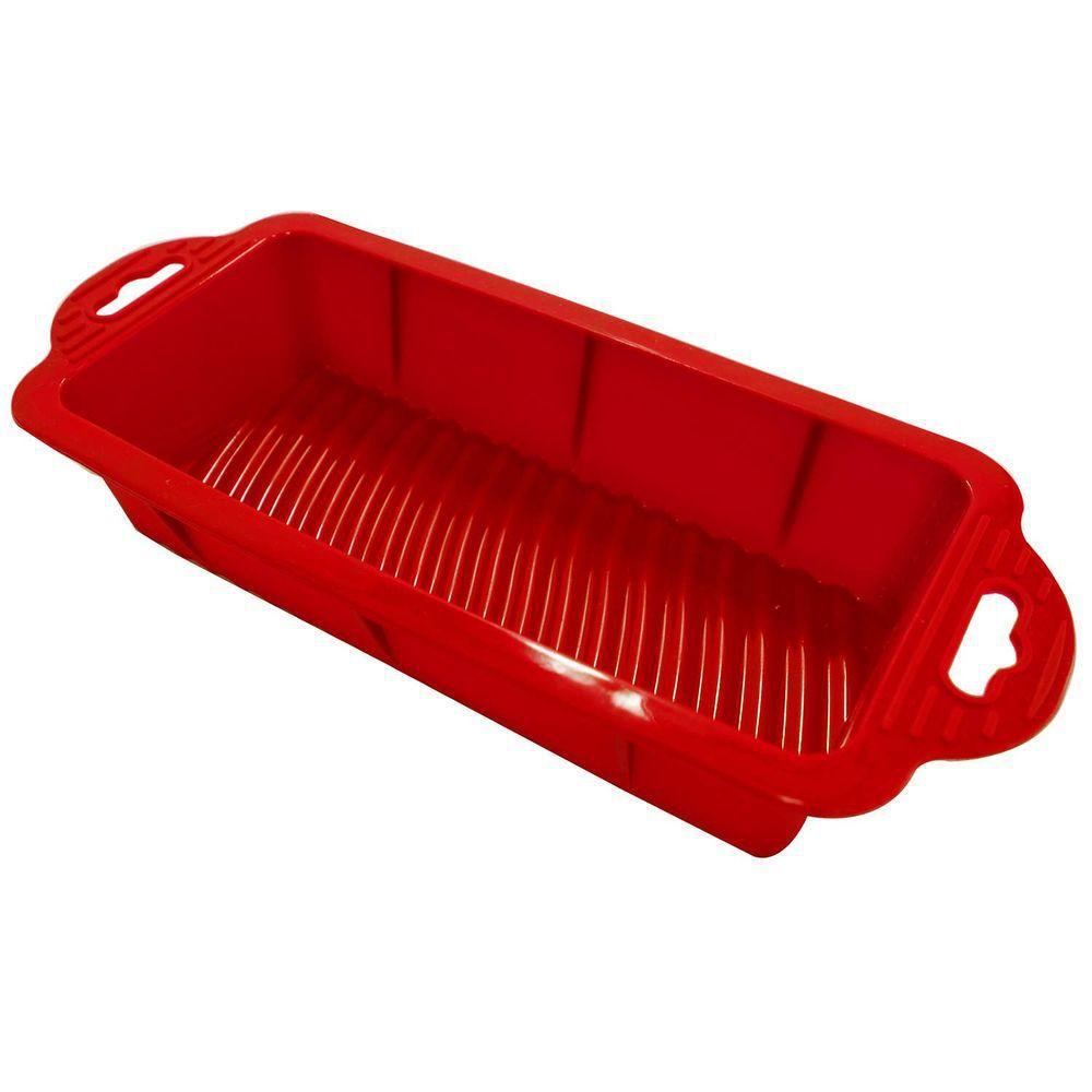 Forma Retangular de Silicone 26,7cmx 12,5cmx5,1cm HomeCook - caixa com ...
