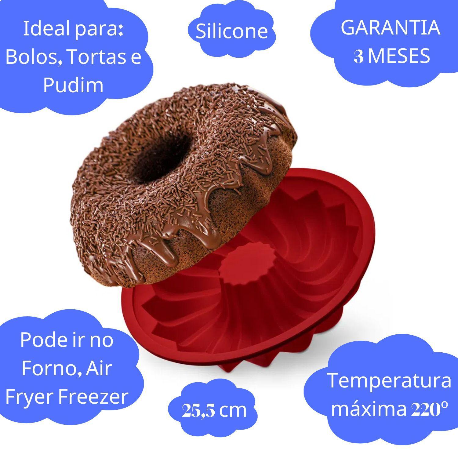 Forma de Silicone Para Doces Torta Pudim Bolo Cozinha Princesa Azul Kit 3  Unidades - ABMIDIA - Formas e Assadeiras - Magazine Luiza