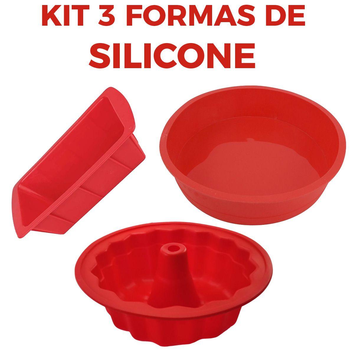 Forma Silicone Para Doces Diversos Torta Pudim Bolo Cozinha