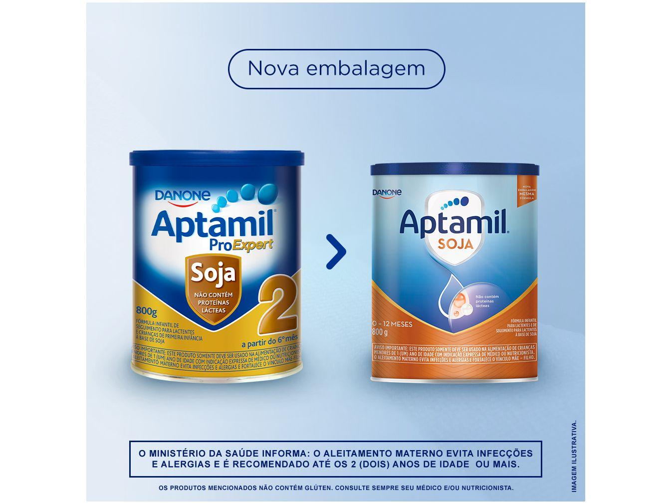Fórmula Infantil Aptamil Original ProExpert 2 Soja 800g
