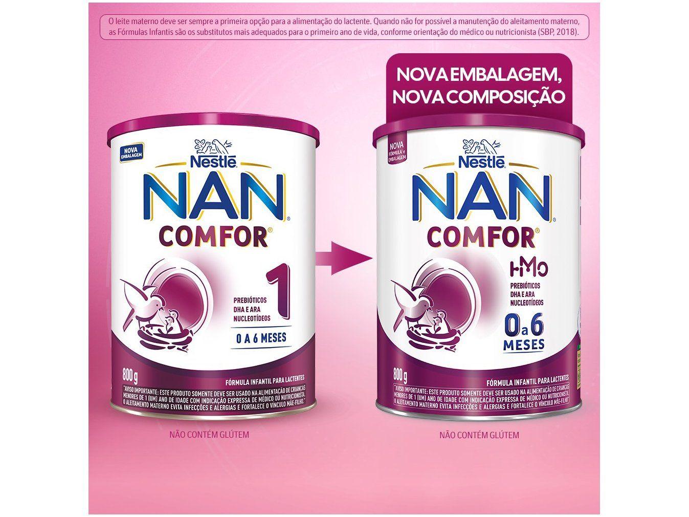 Fórmula Infantil Nestlé Leite Comfor 1 NAN