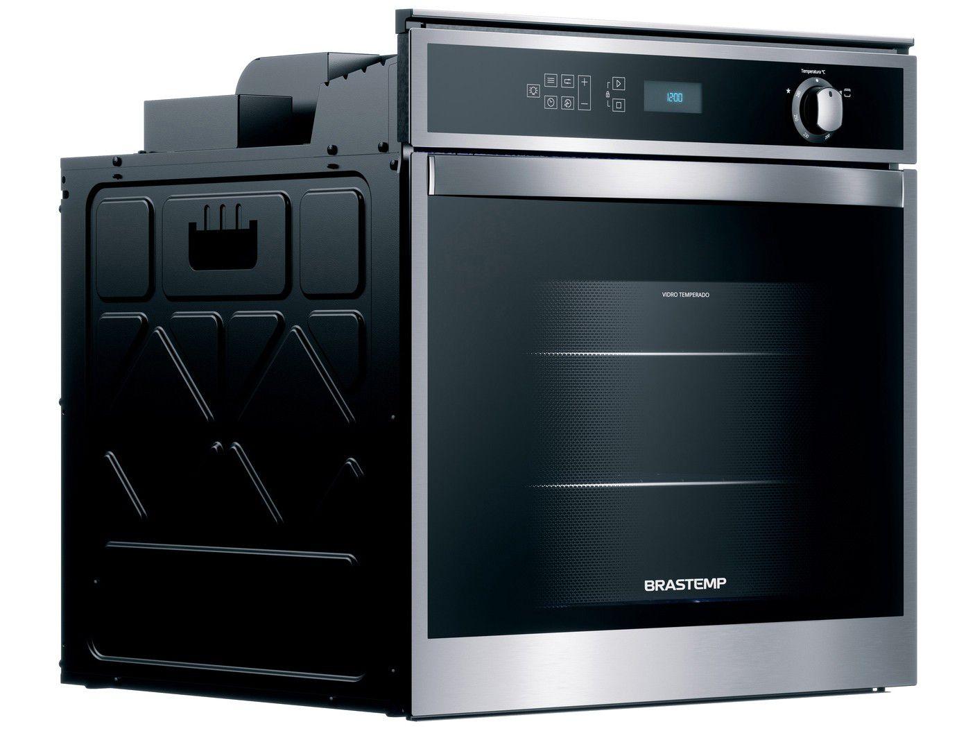 Forno a Gás de Embutir Brastemp de Convecção Grill