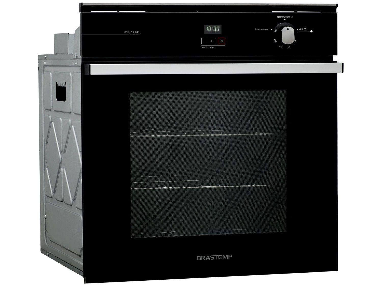 Forno a Gás de Embutir Brastemp Grill com Timer
