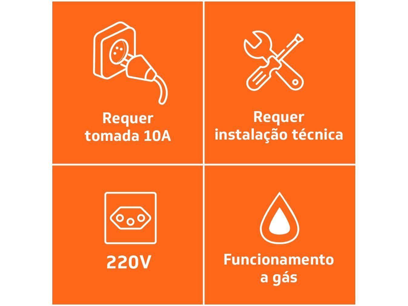 Forno a Gás de Embutir Brastemp Grill com Timer