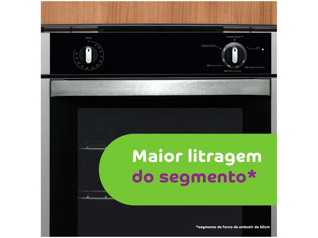 Forno a Gás de Embutir Consul Grill Autolimpante