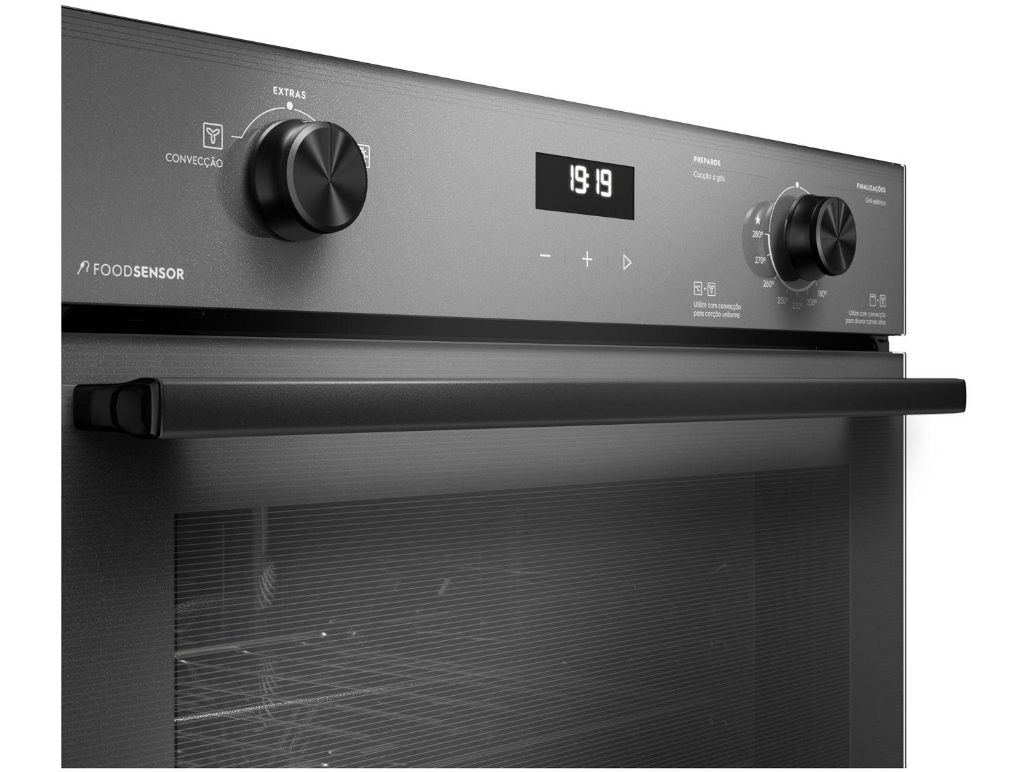 Forno a Gás de Embutir Electrolux Grill Convecção com Timer 80L Cinza ...